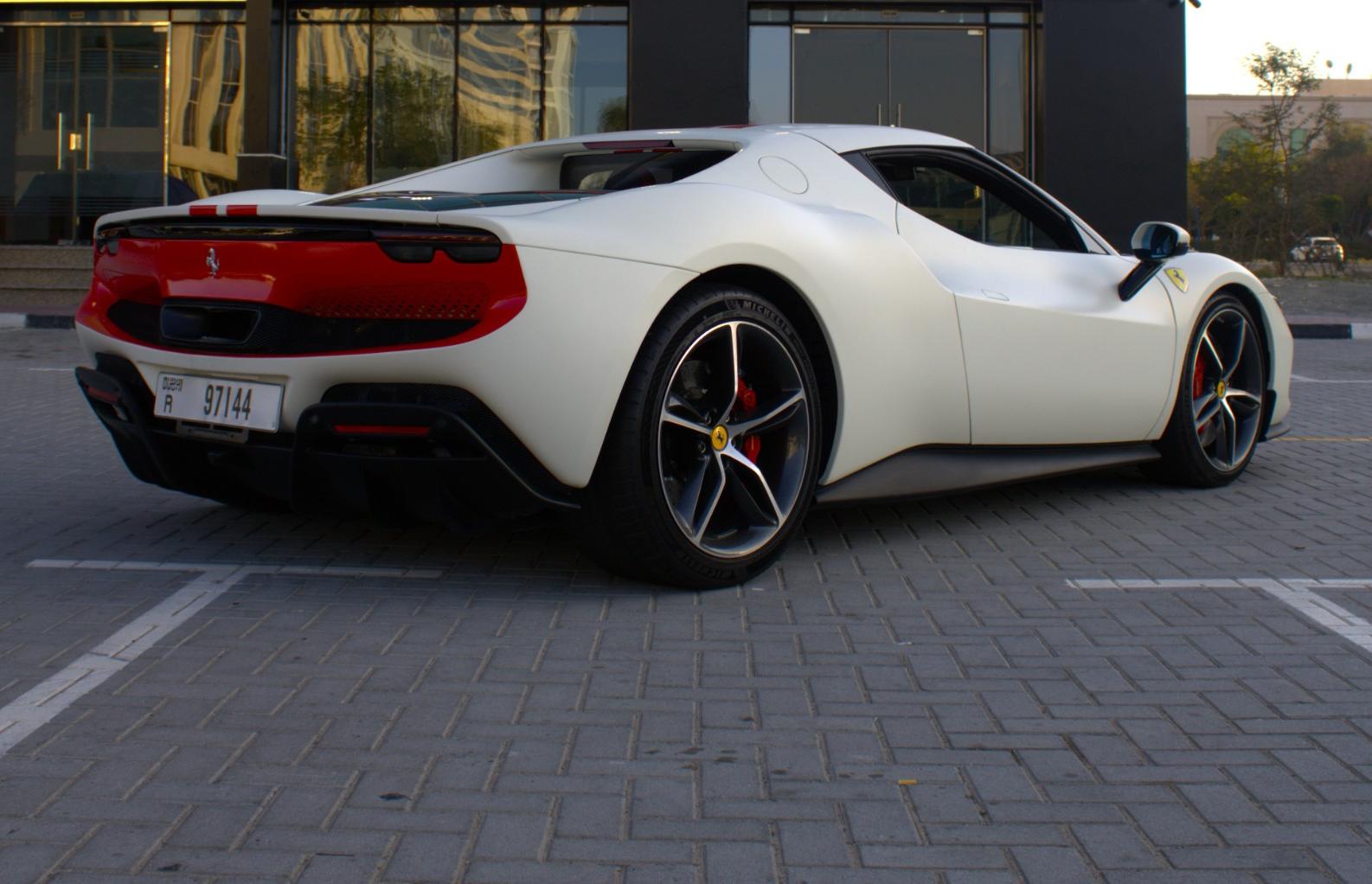 Ferrari 296 GTB 2025 White and Red